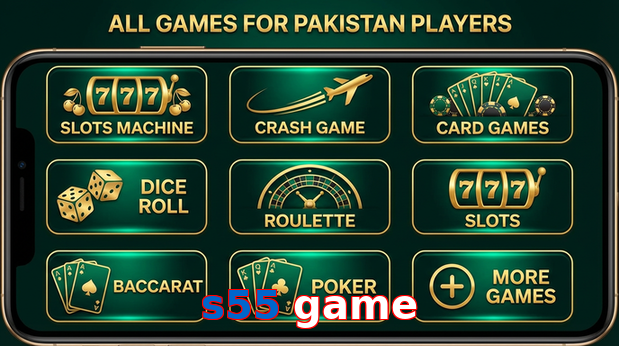 Main screen of S55 Game games page for PK players